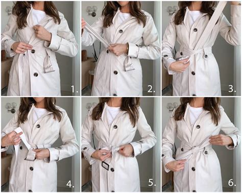 how to tie overcoat belt.